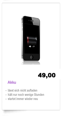 iPhone 4S Akku Reparatur